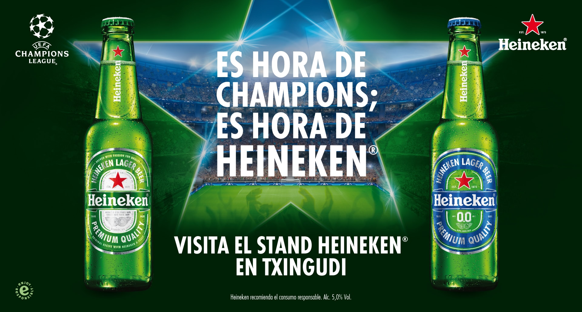 Es hora de Champions; es hora de Heineken