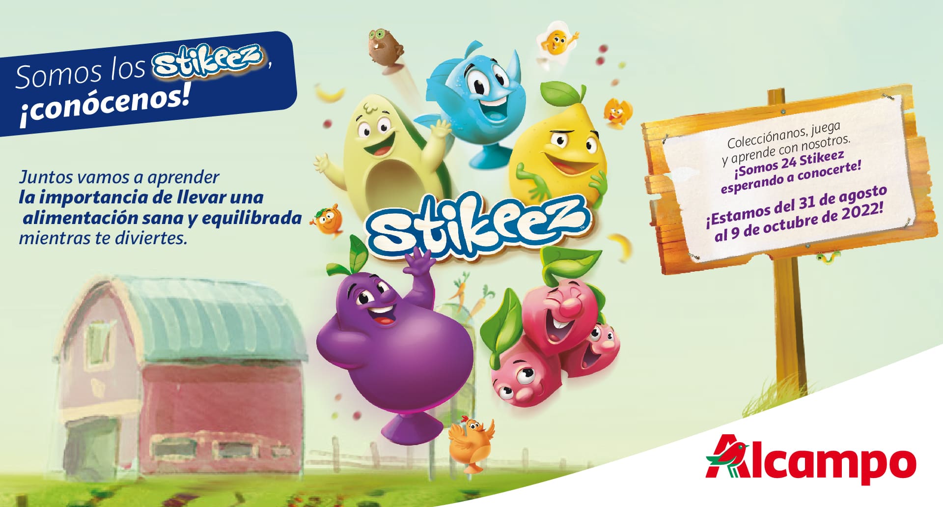 Alcampo lanza sus Stikeez para diversión y aprendizaje de los más peques