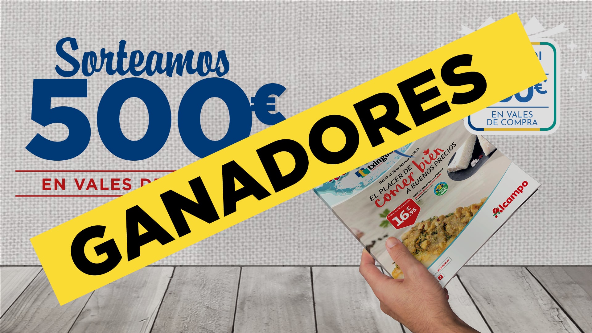 Txingudi sortea 500€ en vales de compra: Ganadores