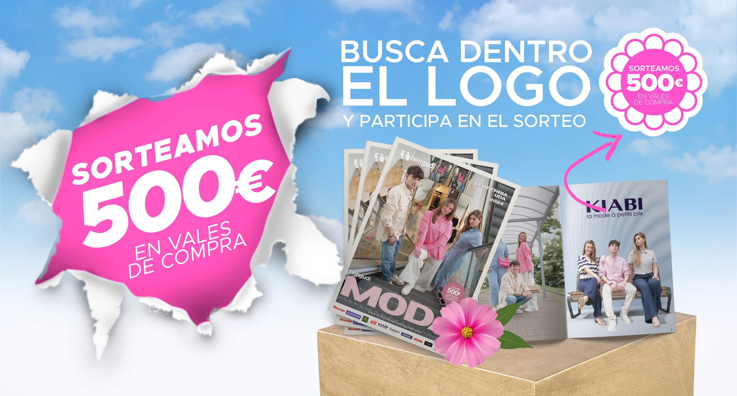 En Txingudi sorteamos 500€ con el catálogo de Moda primavera - verano 2024