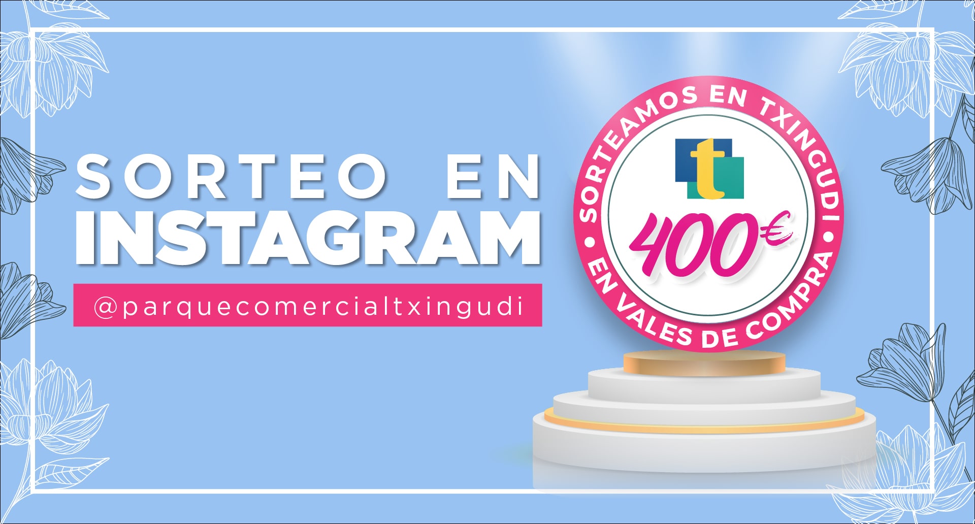 ¡Sorteamos 400€ en nuestra cuenta de Instagram! 